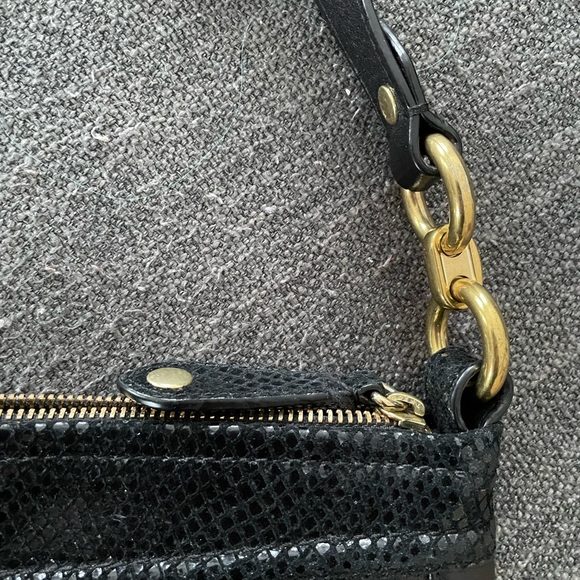 Black Coach with snake print detail - Picture 5 of 5